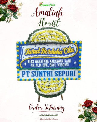 Papan Bunga Duka di Kampung Jawa
